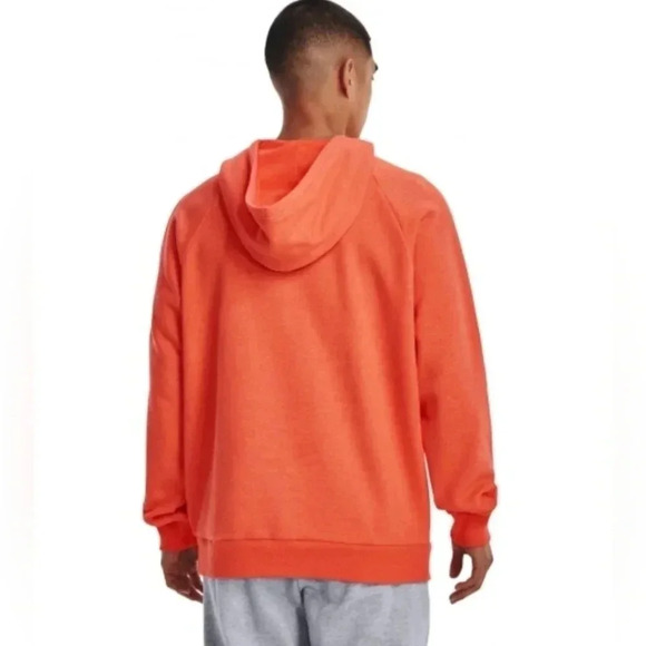 Under Armour RIVAL FLEECE 1/2 ZIP HD orange - Picture 2 of 5